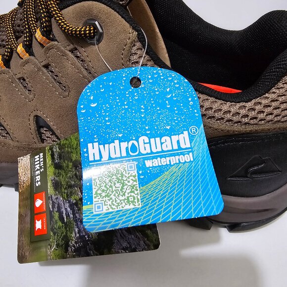 Men's Waterproof Hiking Boot Shoes Suede Leather Lightweight Lace Up Ozark Trail - Picture 8 of 15